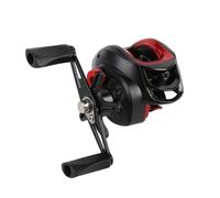 Carrete de Baitcasting, Carrete estacionario multicarrete hecho de metal con Relación de engranaje 7,2: 1 y fuerza de frenado de 8 kg, para pesca en agua salada, agua dulce, hielo (Red,Left Hand)