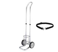 Carretto del carrello del supporto della bombola del gas, carrello regolabile leggero per trasporto del carro armato di ossigeno dell'ospedale