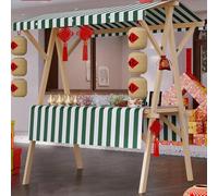 Carretto per Hot Dog e Gelati Bancarella di Cibo da Strada Leggera con tendalino Carrello Mobile Pieghevole Portatile Ideale per Frutta Fiori Hot Dog e Gelato,05,120cm(47.2in)
