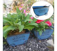 Carretto portafiori, carriola, vasi salvaspazio per fiori per giardino,