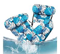 Carri da viaggio per adulti, amaca da piscina, spiaggia gonfiabile, galleggia ad acqua, amaca - sedia da salotto multiuso con schienale, zattera da sella per uomini e donne che nuotano all'aperto
