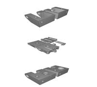 Carriage for 3D Printer XY Lead Screw - Compatible with E3D Hotend System
