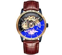 Carrie Hughes Orologio automatico da uomo Steampunk in acciaio inossidabile con specchio fotocromatico 98226L1, 98226L1, moda, casual, business, steampunk