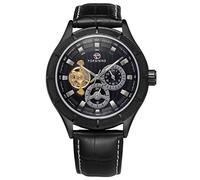 Carrie Hughes Orologio automatico da uomo Tourbillon Steampunk in pelle CH18, CH18B, moda, casual, affari, steampunk