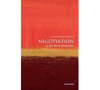Carrie Menkel-Meadow Negotiation (Tascabile) Very Short Introductions