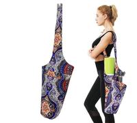 Carrier da yoga, borsa per il trasporto di yoga, lunga spalla con tasche, contiene più accessori per yoga, contenitore per tappeti Pilates, alla moda per la maggior parte
