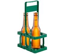 Carrier di birra - portainteriori snack di birra pieghevole, trasportatore di birre per whisky bottiglia | Pieghevole con vino manico Can Tholers a 2 buche, tazza per bevande per la ristorazione carre