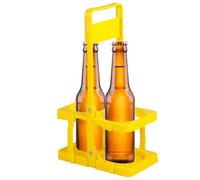 Carrier di birra - portainteriori snack di birra pieghevole, trasportatore di birre per whisky bottiglia | Pieghevole con vino manico Can Tholers a 2 buche, tazza per bevande per la ristorazione carre