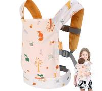 Carrier per bambole per bambini per 2-6 anni Bambola fiore da fronte e corriere delle bambine con bambola per cuccioli regolabili