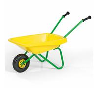 Carriola da giardino per bambini con telaio in metallo - gialla