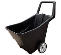 Carriola Multiuso da Giardino 95 Litri Nera