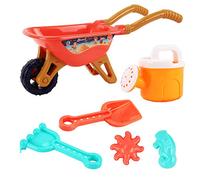 Carriola per Bambini Giardinaggio e Mare Beach Play Set con Pala Baby Play Carriola Attrezzo da Giardino Secchio Pala Sabbiera con Manico Sabbia Giocattoli per attività Allaperto con Accessori Regalo