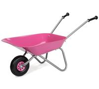 Carriola per bambini Rolly Toys (colore rosa/argento, carriola da giardino, carriola in metallo, giocattolo per bambini da 2,5 anni, capacità di peso fino a 25 kg, attrezzo da giardino rosa per bambini) 274802
