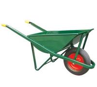 Carriola per Edilizia con Vasca Verde Zincata Saldata 70 l Vasca Verde