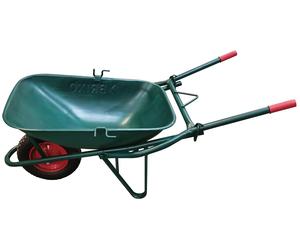 Carriola rinforzata ribaltabile da cantiere con ganci per sollevamento