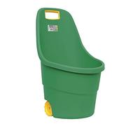 Carriola tonda rotonda in plastica ABS verde giardino multiuso in ABS con ruote e maniglia 50 Lt