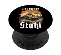 Carro armato in acciaio tedesco Panther soldati T corazzato PopSockets PopGrip Adesivo