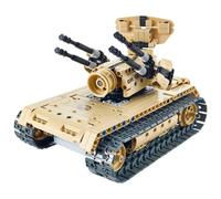 Carro armato militare RC con telecomando veicolo in mattoncini modelli di mat...