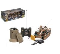Carro armato RC con bunker 35 cm con suoni e luci, 40 MHz, ricaricabile