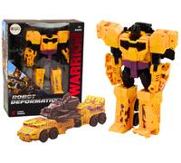 Carro armato robotico trasformabile 2 in 1 X-Warrior giallo