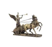 Carro con la dea Nike che suona la tromba per atleti e soldati 18 cm