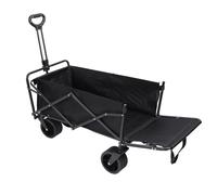 Carro da Campeggio e Spiaggia Pieghevole - Capacità 230L Ampia e Allungabile, Carico 250kg Multifunzionale con Portellone Posteriore Lungo e Ruota del Serbatoio