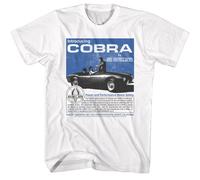 Carroll Shelby - 60s Cobra Ad - American Classici - Bianco Adulto Corto Slee