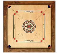 Carrom Art - Asmodee - Carrom: Ellora - 70 cm - Giochi da Tavolo - Giochi in Legno - Biliardo Indiano - dai 6 Anni - 2 ai 4 Giocatori