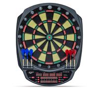Carromco - Bersaglio per Freccette elettronico-e-Dartboard Striker-601, Unisex, per Adulti, Nero, Rosso, Verde, Giallo