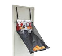 Carromco Gioco da basket per interni - Gioco di lancio per 1 - 2 giocatori, con quattro palline, mini pallacanestro per il montaggio della porta con pannello posteriore regolabile in altezza e