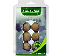 Carromco - Palline per calcio balilla, confezione da 6, colore: Beige