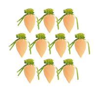 Carrot Drawstring Easter Bags - Orange, 10 Pack 7.9 X 4.7 Inch Treat Bags, Easter Egg Hunt Bag, Candy Goody Bag, Spring Basket Stuffers, Drawstring Closure | Kids, Party Supplies, Spring Party, Class