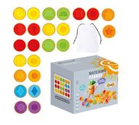 Carrot Matching Eggs Toy, Shape Sorter Sensory Game, Kids Brain Teaser Puzzle, Early Learning Cognitive Portable Size for Preschool And Party Favors, 5.71x4.92x4.33 Inches