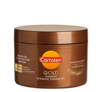 Carroten Gold Shimmer Intensive Tanning Gel 150 ml - Tan Express Accelerator for Shine Brown - Sunbed Tanning Accelerator - Sunscreen without SPF Summer