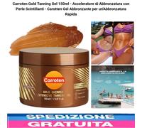 Carroten Gold Tanning Gel 150ml Acceleratore Abbronzatura con Perle Scintillanti