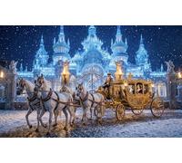 Carrozza della città di ghiaccio Puzzle 1000 Pezzi,Decorazione Casa,Idea Regalo,dai 14 Anni,Adulti E Ragazzi,Cartone Di Qualità,Sfida Impossibile,Gioco Educativo,Antistress 38x26cm