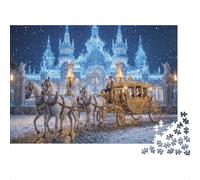 Carrozza della città di ghiaccio Puzzle 1000 Pezzi,Idea Regalo,Decorazione Casa,dai 14 Anni,Adulti E Ragazzi,Cartone Di Qualità,Sfida Impossibile,Gioco Educativo,Antistress 70x50cm