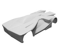 Carrozzeria Hot Wheels Anthracite per Mini-Z 102mm Chassis Largo RC Stampata 3D