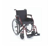 Carrozzina autospinta a doppia crociera CP103R Moretti sedia a rotelle rossa