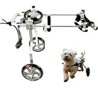 Carrozzina/Carrello per Cani a 2 Ruote Mobilità Regolabile per Cani Disabili Camminata Assistita da Ruote Auto per Riabilitazione delle Zampe Posteriori di Animali Domestici Disabi