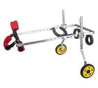 Carrozzina for Cani Completamente Supportata for Zampe Posteriori ， Carrozzina for Cani a 2 Ruote for Cani di Piccola Taglia Media, Tutore for la Schiena for Zampe Posteriori for disabili Passeggiata