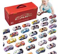 Carrozzina giocattolo da corsa per bambini, set auto giocattolo per bambini, modello da corsa, auto giocattolo per bambini, 48 pezzi, divertente ed educativo