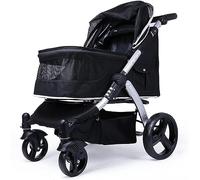 Carrozzina grande per cani, carrello per animali domestici per cani di grossa taglia, carrello per animali domestici trasportino da viaggio Passeggino per cani Passeggino per più gatti, tessuto Oxford