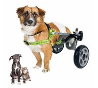 Carrozzina In Alluminio Per Cani, Ausili Per La Mobilità Per Animali Domestici Disabili Carrelli Portatili Regolabili, Per Cani Con Lesioni Da Paralisi, Carrello Per Animali Domestici(XS)
