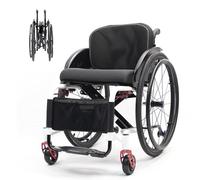 Carrozzina Manuale Pieghevole Leggera, Sedia A Rotelle Portatile In Lega Di Alluminio, Per Utenti Con Disabilità Fisiche, Disabili E Anziani(Multi-colored,36cm)