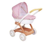 Smoby - Baby Nurse - Carrozzina - Per neonati e bambole fino a 42 cm - Capottina retrattile - Cestello portaoggetti - Dai 18 mesi - Prodotto in Spagna