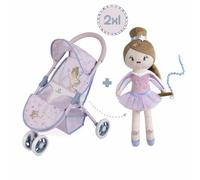 Carrozzina per Bambole Decuevas Gala 33 x 48 x 55 cm Lilla 50 cm