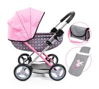 CARROZZINA PER BAMBOLE PIEGHEVOLE CON BORSA GIOCATTOLI COSY PER BAMBINI