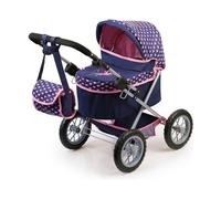 Carrozzina per Bambole Reig Trendy Royal Special Version Azzurro Rosa 45 cm