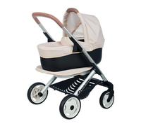 Carrozzina per bambole Smoby 3 in 1 beige con cestino staccabile e sedile convertibile